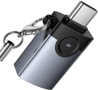 Adattatore OTG USB-C - USB-A HOCO UA46C, Grigio