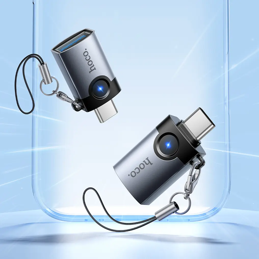 Adattatore OTG USB-C - USB-A HOCO UA46C, Grigio