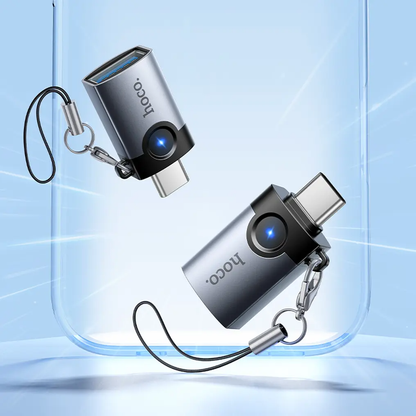 Adattatore OTG USB-C - USB-A HOCO UA46C, Grigio