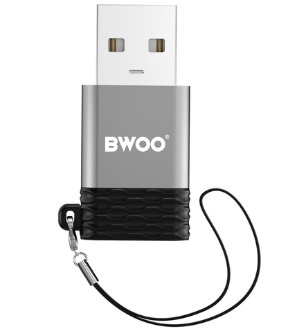 Adattatore Dati e Ricarica USB-C - USB-A BWOO BZ-38, Grigio