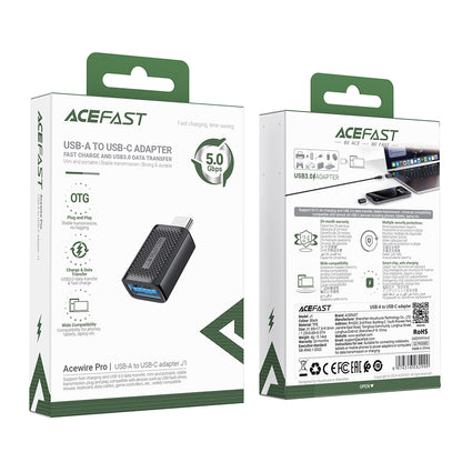 Adattatore OTG USB-C - USB-A Acefast J1, Nero