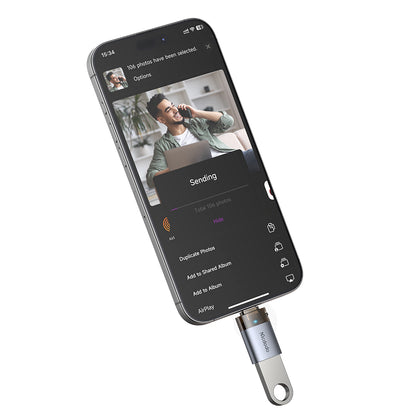 Adattatore OTG USB-C - USB-A McDodo OT-7400, Nero