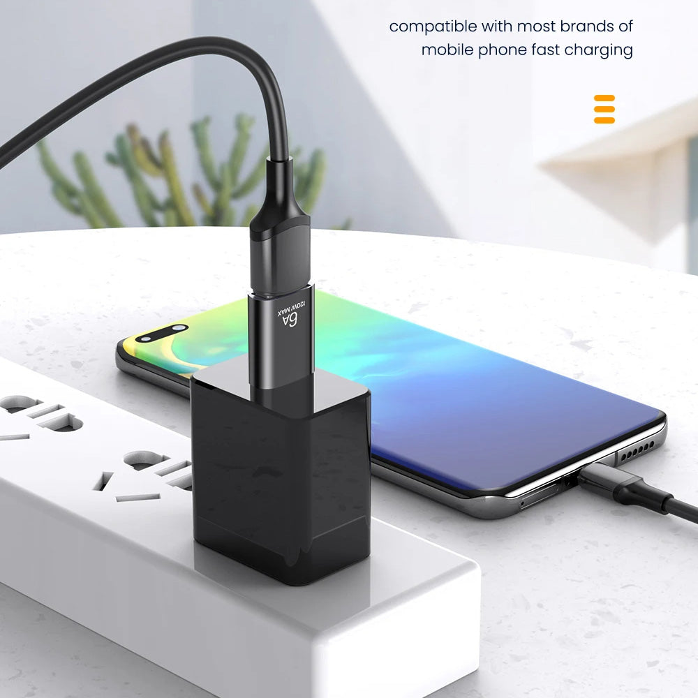 Adattatore OTG USB-C - USB-A Techsuit A2 HyperPort, Nero Arancione
