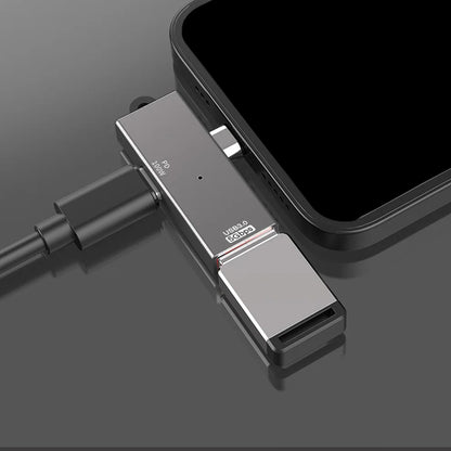 OTG USB-C to USB-A Adapter Techsuit A21, Gray