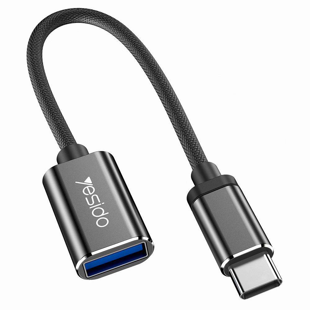 Adattatore OTG USB-C - USB-A Yesido GS01, Nero