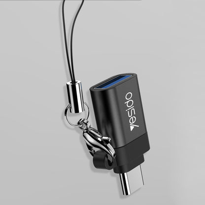 Adattatore OTG USB-C - USB-A Yesido GS06, Nero