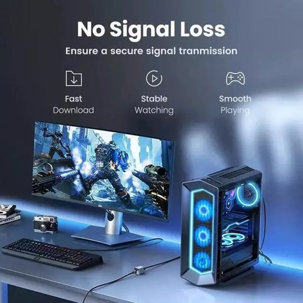 Adattatore di Rete UGREEN NW261, RJ45 - RJ45, Nero