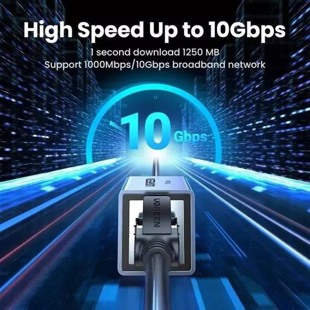 Adattatore di Rete UGREEN NW261, RJ45 - RJ45, Nero