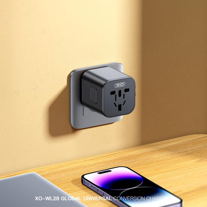Adattatore di Rete XO Design WL28 Travel US / UK / AU / CN / EU, Nero