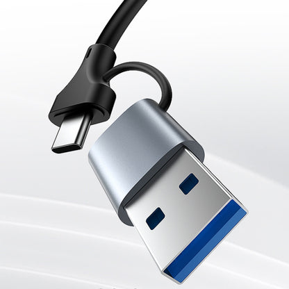 Adattatore di Rete Yesido HB26, RJ45, USB / USB-C, Grigio