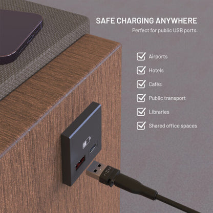 Adattatore USB Blocco Dati Fixed, USB-A / USB-C, 2in1, Nero