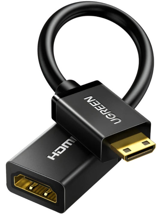 Adattatore Video UGREEN 20137, miniHDMI - HDMI, 4K, Nero