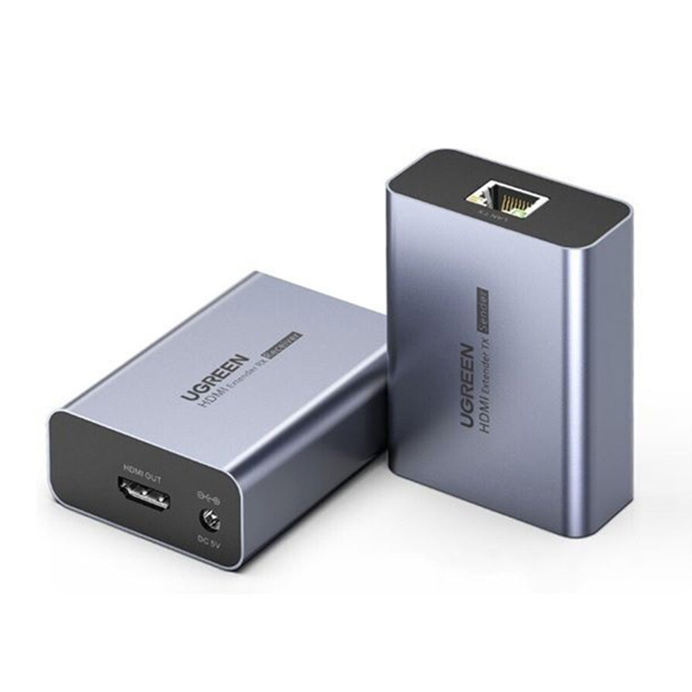Adattatore Video UGREEN CM455 (20519EU), HDMI - RJ45, 1080P, Grigio