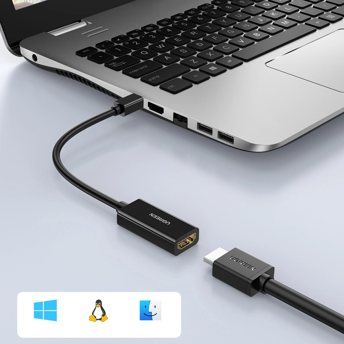 Adattatore Video UGREEN MD112, MiniDisplayPort - HDMI, Nero
