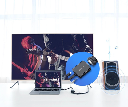 Adattatore Video UGREEN MM103 (40248), HDMI - VGA, 1080P, Nero