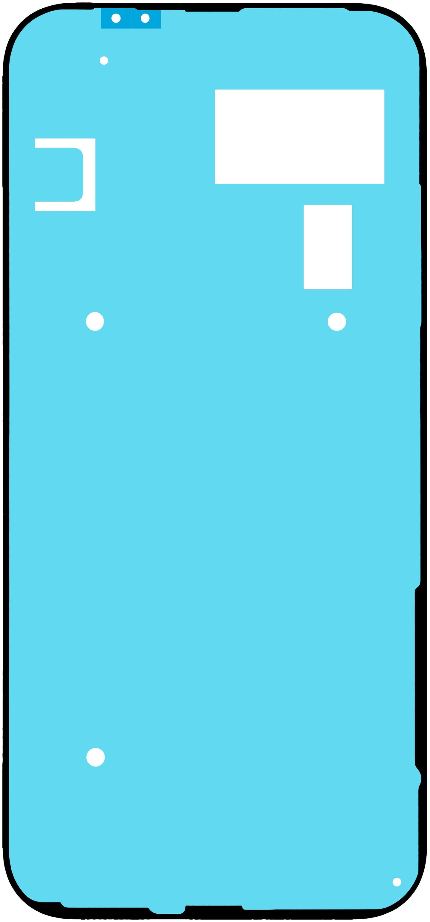 Adesivo Coperchio Batteria Google Pixel 9a, Service Pack G806-12186-01