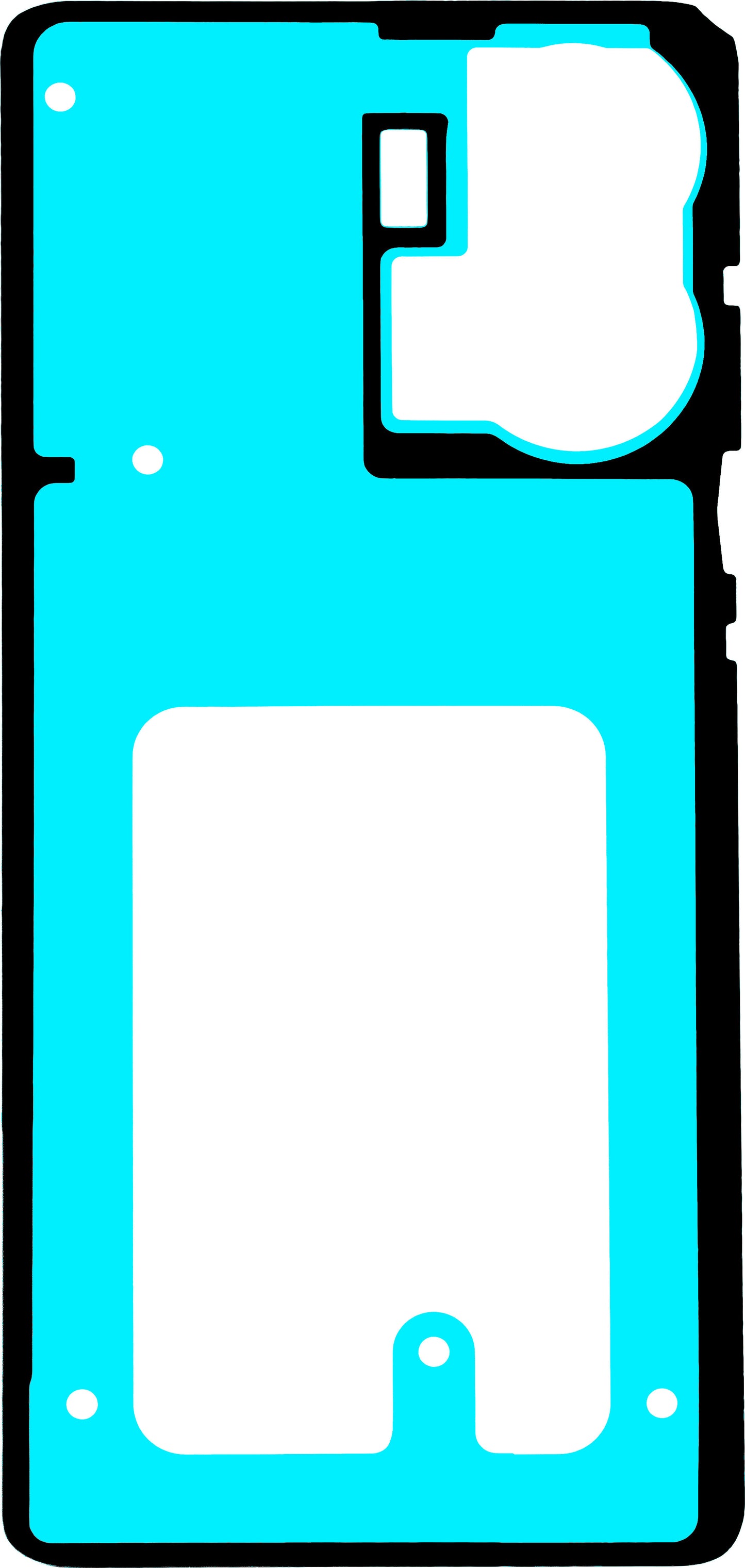 Adesivo Coperchio Batteria Motorola Edge 50 Fusion, Service Pack 5948C24385
