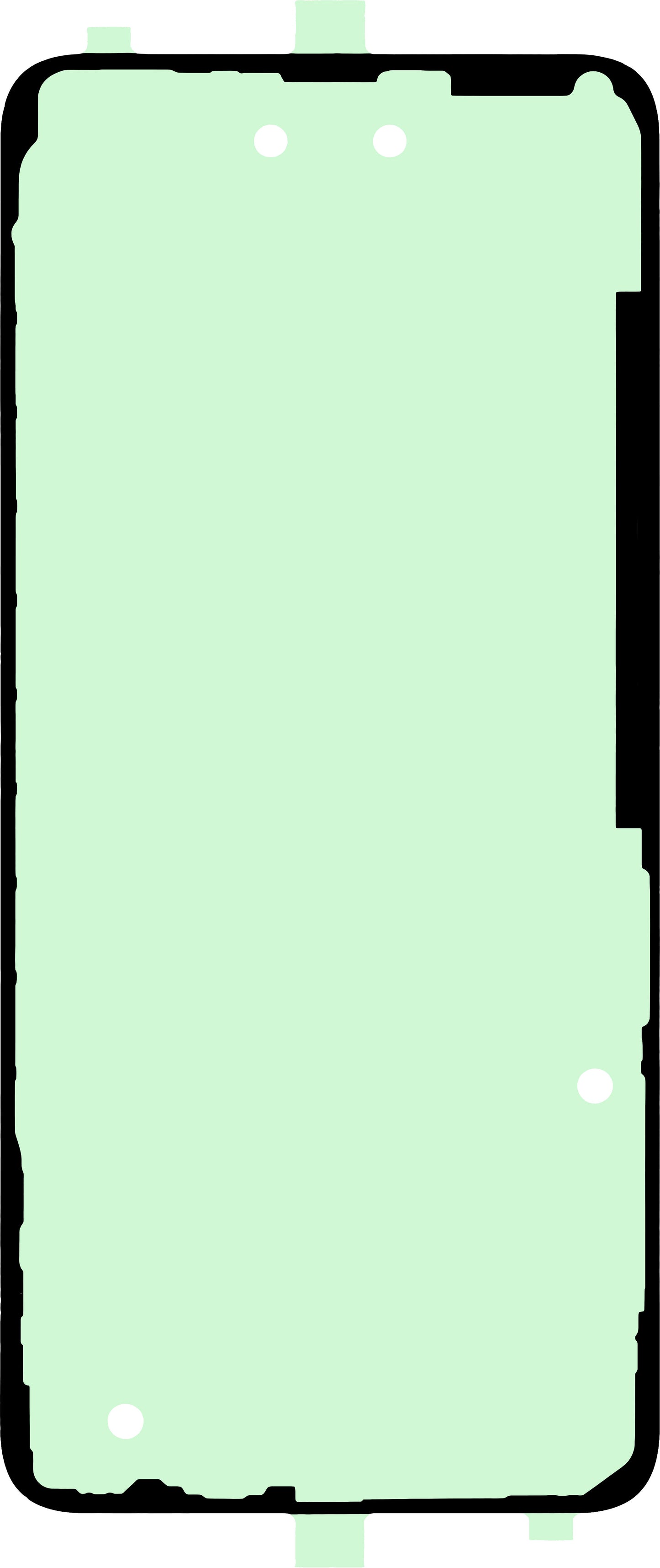 Adesivo Copri Batteria OEM, 164mm x74mm