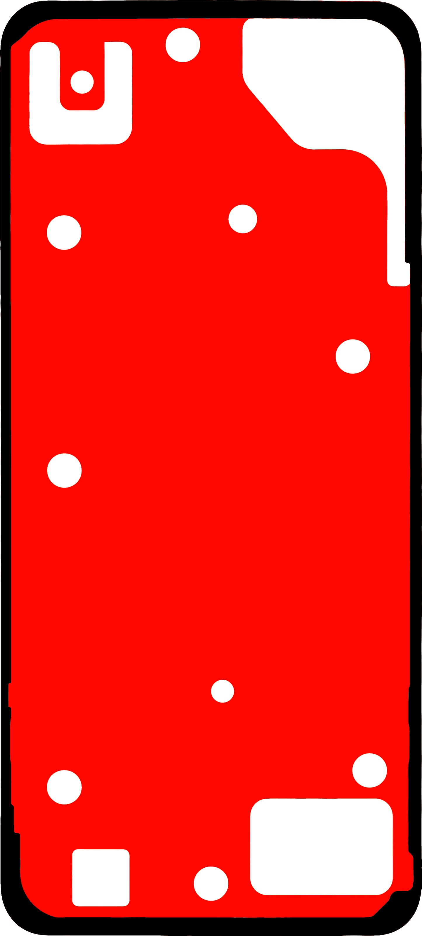 Adesivo Coperchio Batteria Realme Note 60, Service Pack 612717000444