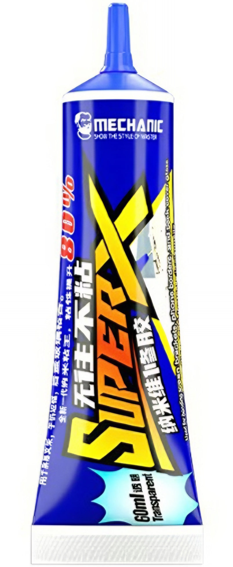 Mechanic Super X Liquid Adhesive, 60ml, Transparent