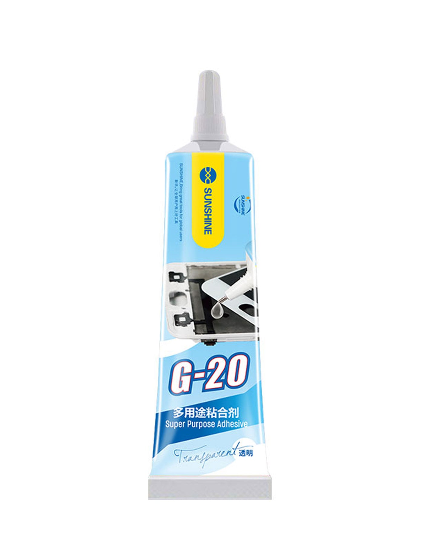 Colla Liquida Sunshine G-20, 15ml, Trasparente