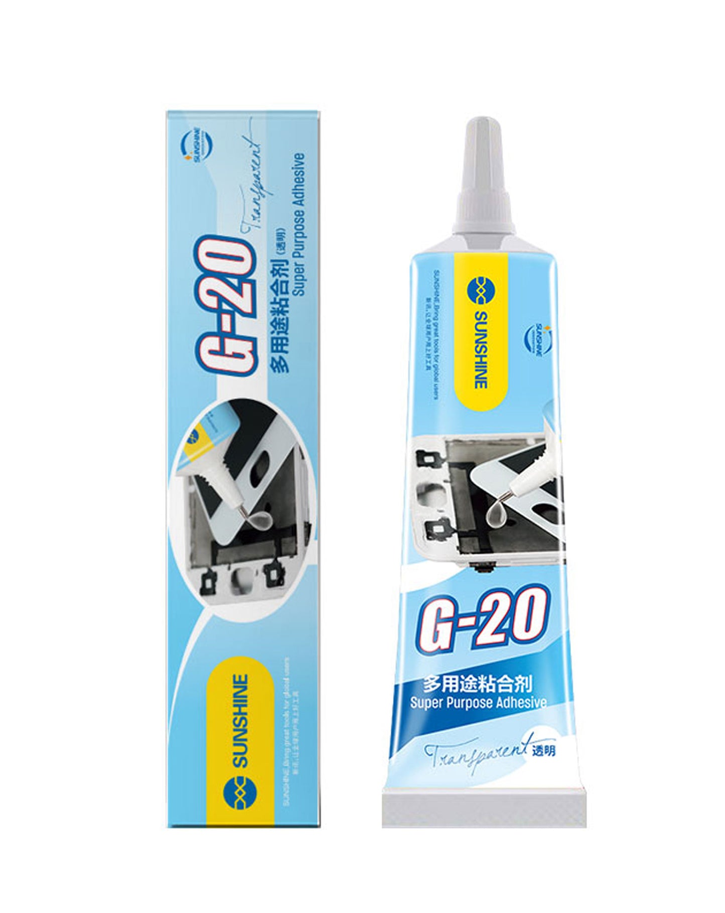 Colla Liquida Sunshine G-20, 15ml, Trasparente