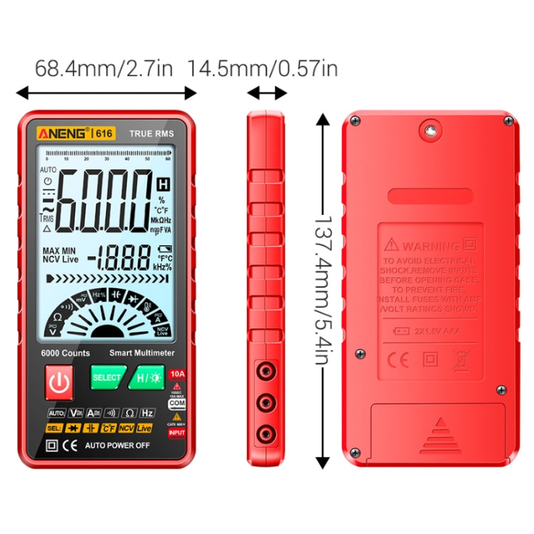 Multimetro Digitale ANENG 616
