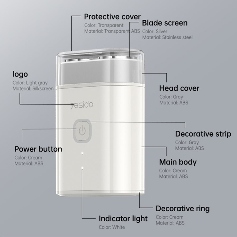 Rasoio Yesido MG20, Bianco