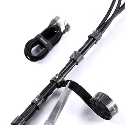 Organizzatore Cavi Baseus Circle, Velcro, 3m, Nero ACMGT-F01