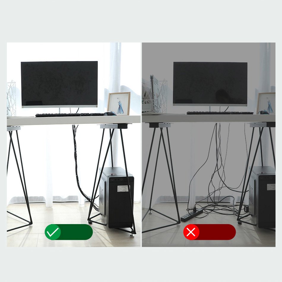 Organizzatore Cavi Baseus Circle, Velcro, 3m, Nero ACMGT-F01