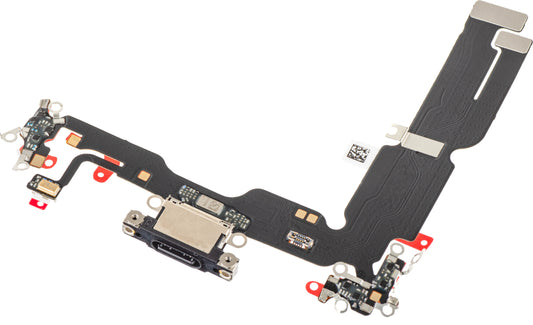 Nastro con Connettore di Ricarica - Microfono Apple iPhone 15 Plus, Nero