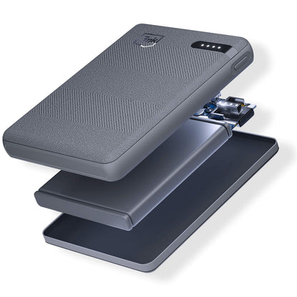 Batteria Esterna 3MK Pocket, 5000mAh, 12W, 1 x USB-C, Grigio