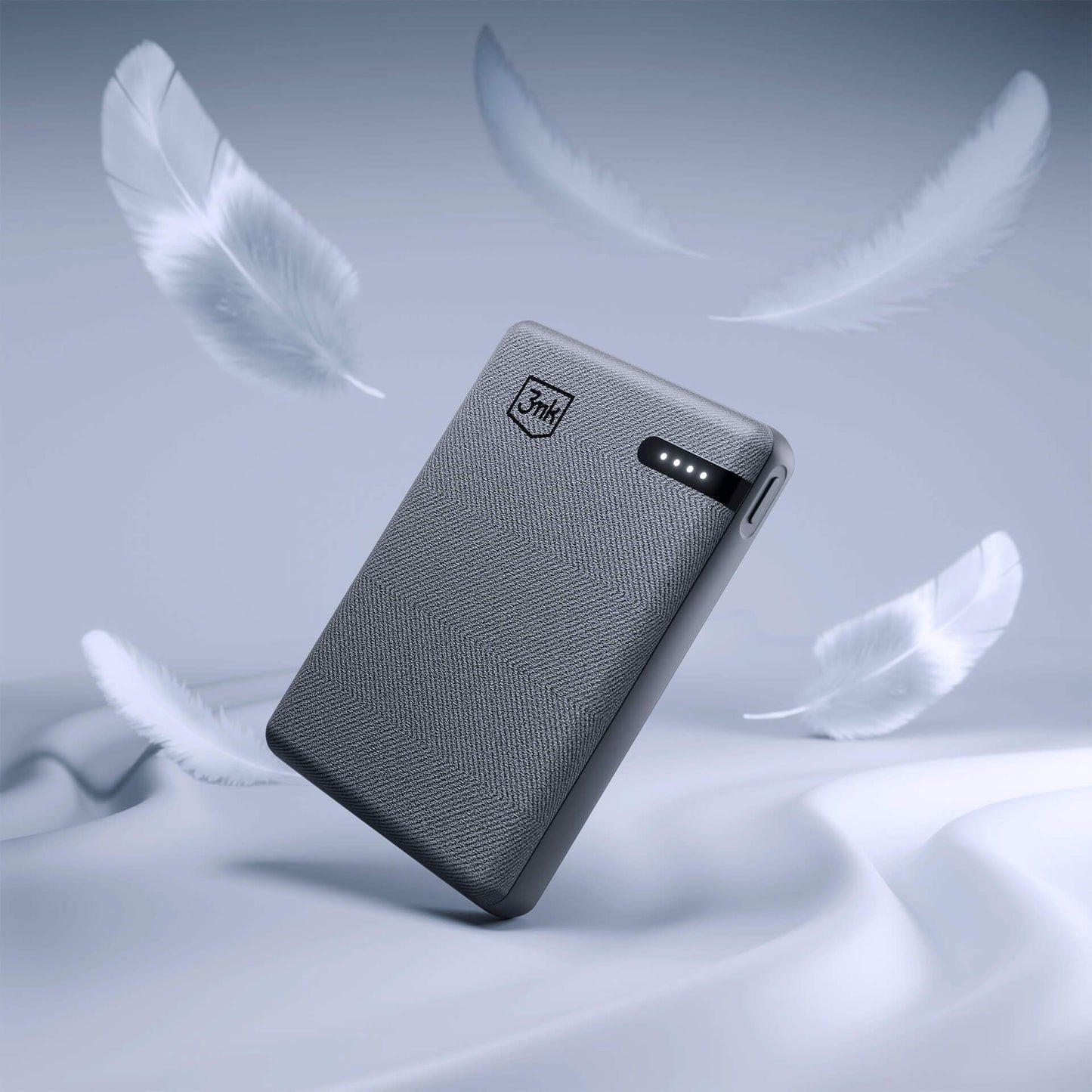 Batteria Esterna 3MK Pocket, 5000mAh, 12W, 1 x USB-C, Grigio