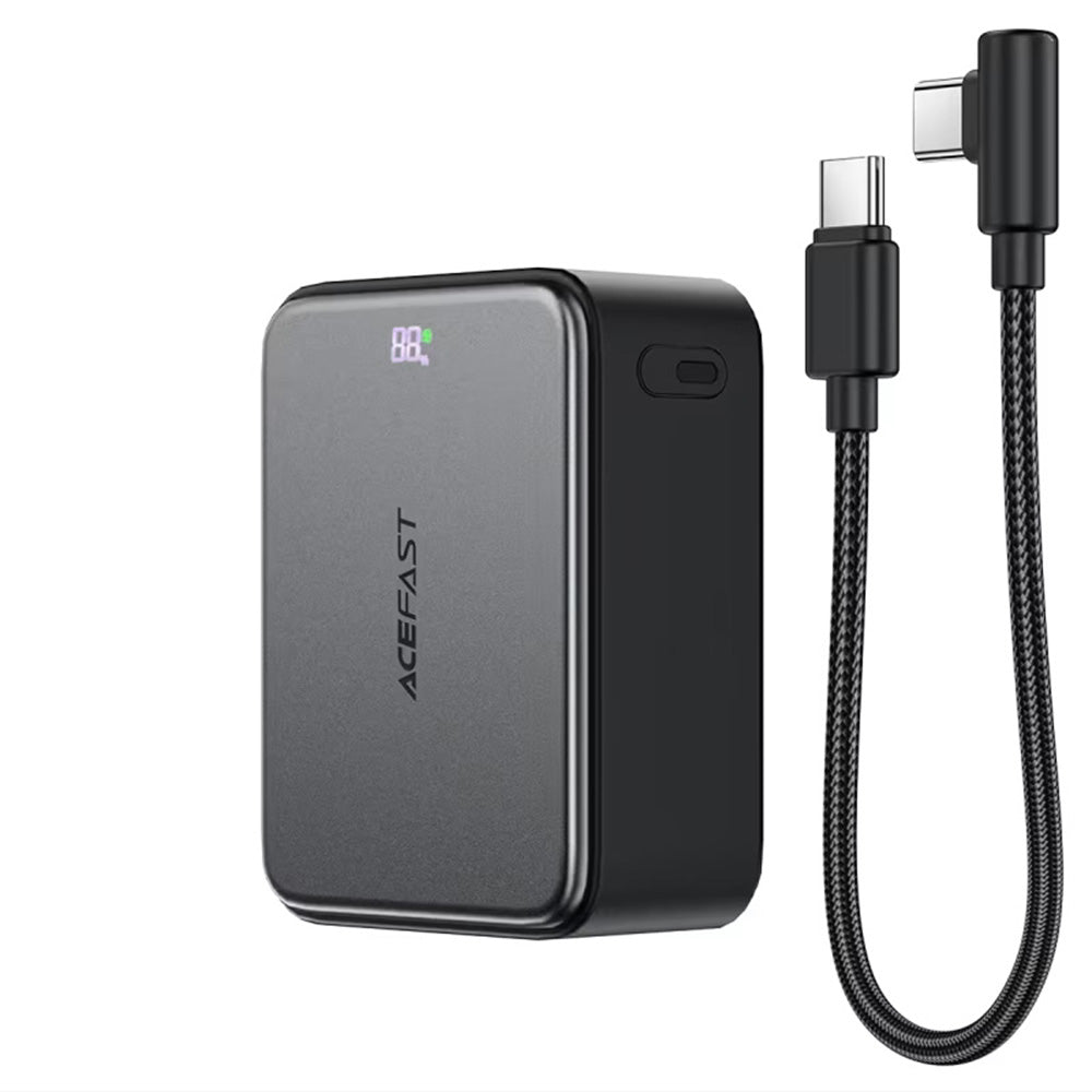 Batteria Esterna Acefast M28, 10000mAh, 22.5W, QC + PD, 1 x USB-A - 2 x USB-C, Nera