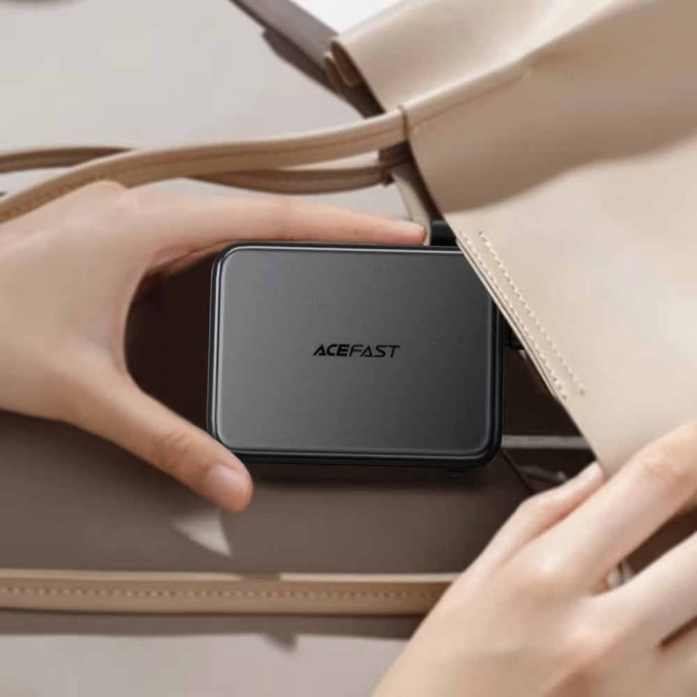 Batteria Esterna Acefast M28, 10000mAh, 22.5W, QC + PD, 1 x USB-A - 2 x USB-C, Nera