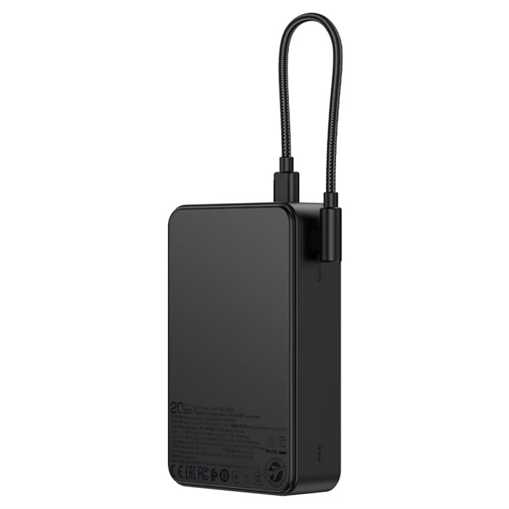 Batteria Esterna Acefast M29, 20000mAh, 22.5W, QC + PD, 1 x USB-A - 2 x USB-C, Nera