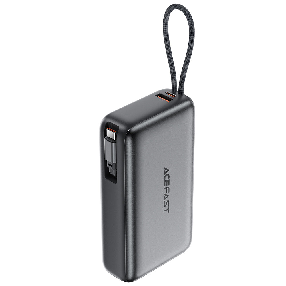Batteria Esterna Acefast M34, 20000mAh, 45W, QC + PD, 1 x USB-A - 2 x USB-C, Grigio