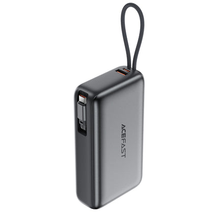 Batteria Esterna Acefast M34, 20000mAh, 45W, QC + PD, 1 x USB-A - 2 x USB-C, Grigio