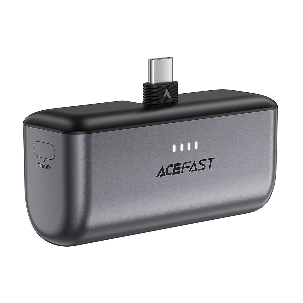 Batteria Esterna Acefast M9, 5000mAh, 20W, PD, 2 x USB-C, Nera