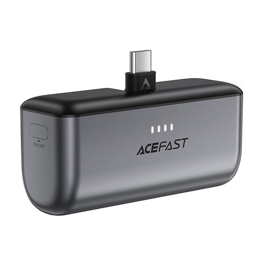 Batteria Esterna Acefast M9, 5000mAh, 20W, PD, 2 x USB-C, Nera