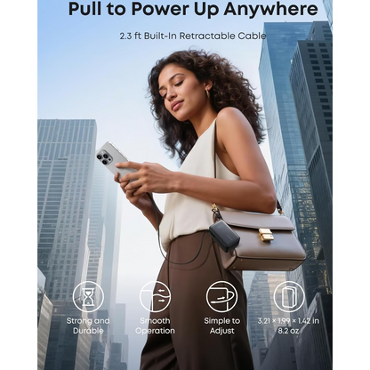 Anker Nano External Battery, 10000mAh, 45W, QC + PD, 1 x USB-A - 1 x USB-C, Black A1638H11