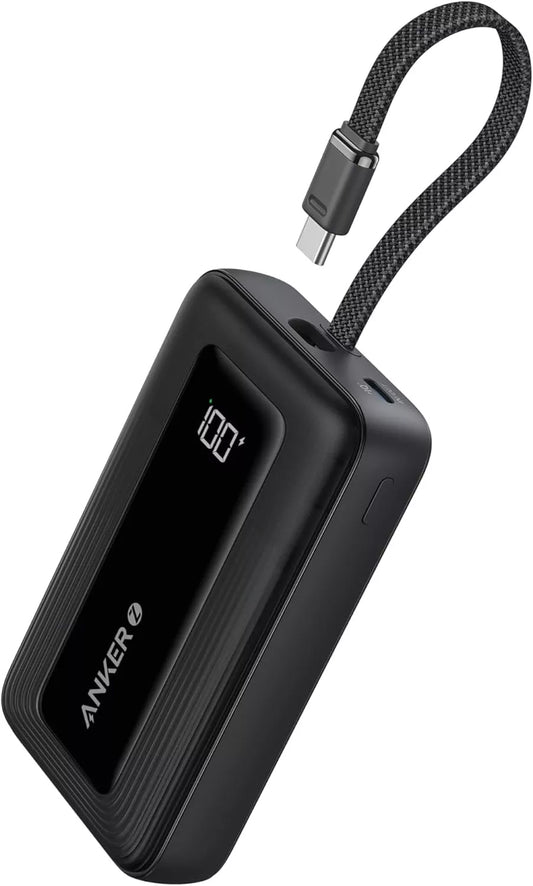 Batteria Esterna Anker Zolo, 20000mAh, 30W, QC + PD, 1 x USB-A - 2 x USB-C, Nera A1689H11