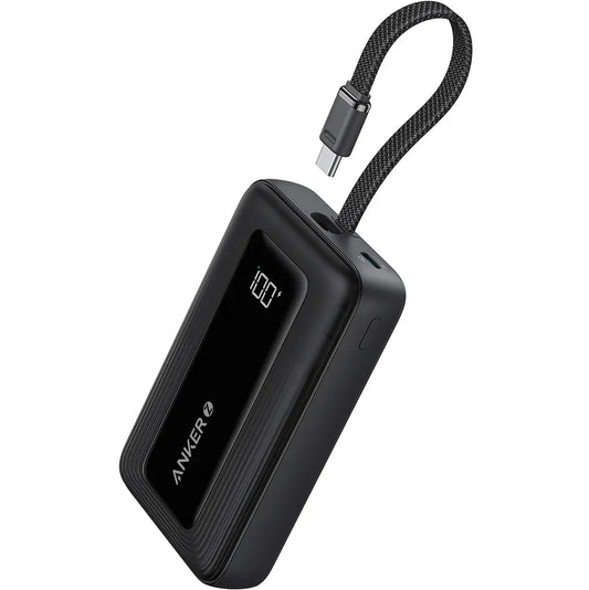 Batteria Esterna Anker Zolo, 10000mAh, 30W, QC + PD, 1 x USB-A - 2 x USB-C, Nera A1688H11