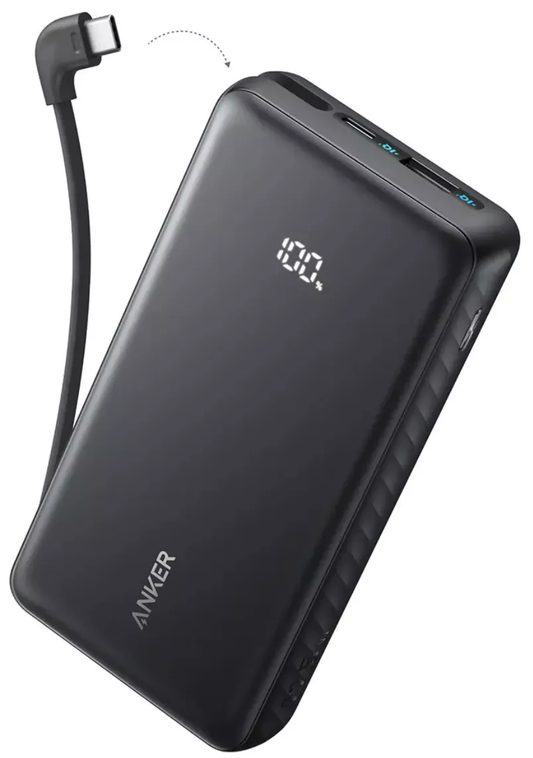 Batteria Esterna Anker Zolo, 20000mAh, 22.5W, QC + PD, 1 x USB-A - 2 x USB-C, Nera A110EH11