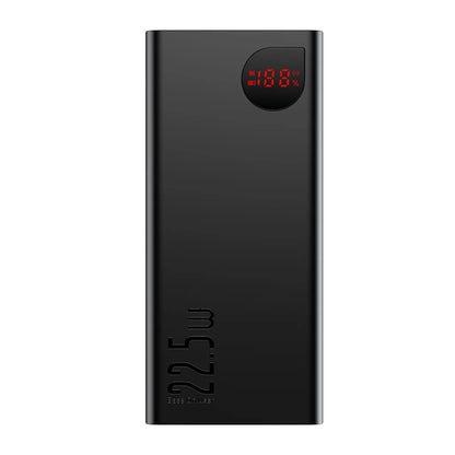 Batteria Esterna Baseus Adaman, 40000mAh, 22.5W, QC + PD, 1 x USB-C - 3 x USB-A, Nera