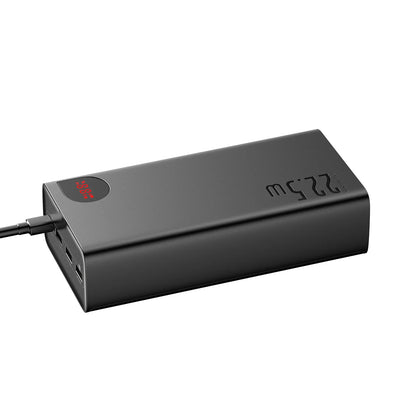 Batteria Esterna Baseus Adaman, 40000mAh, 22.5W, QC + PD, 1 x USB-C - 3 x USB-A, Nera