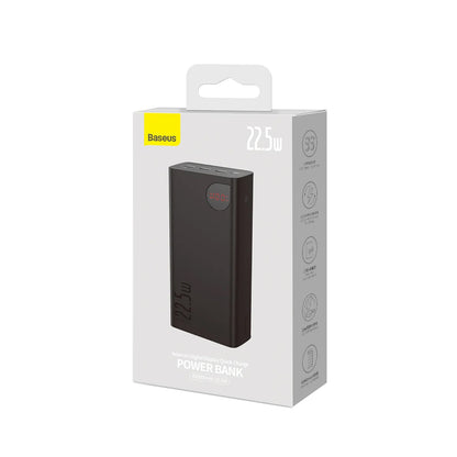 Batteria Esterna Baseus Adaman, 40000mAh, 22.5W, QC + PD, 1 x USB-C - 3 x USB-A, Nera