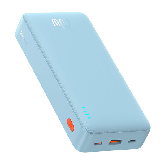 Batteria Esterna Baseus Airpow, 20000mAh, 20W, QC + PD, 1 x USB-A - 1 x USB-C, Blu P10022804313-00