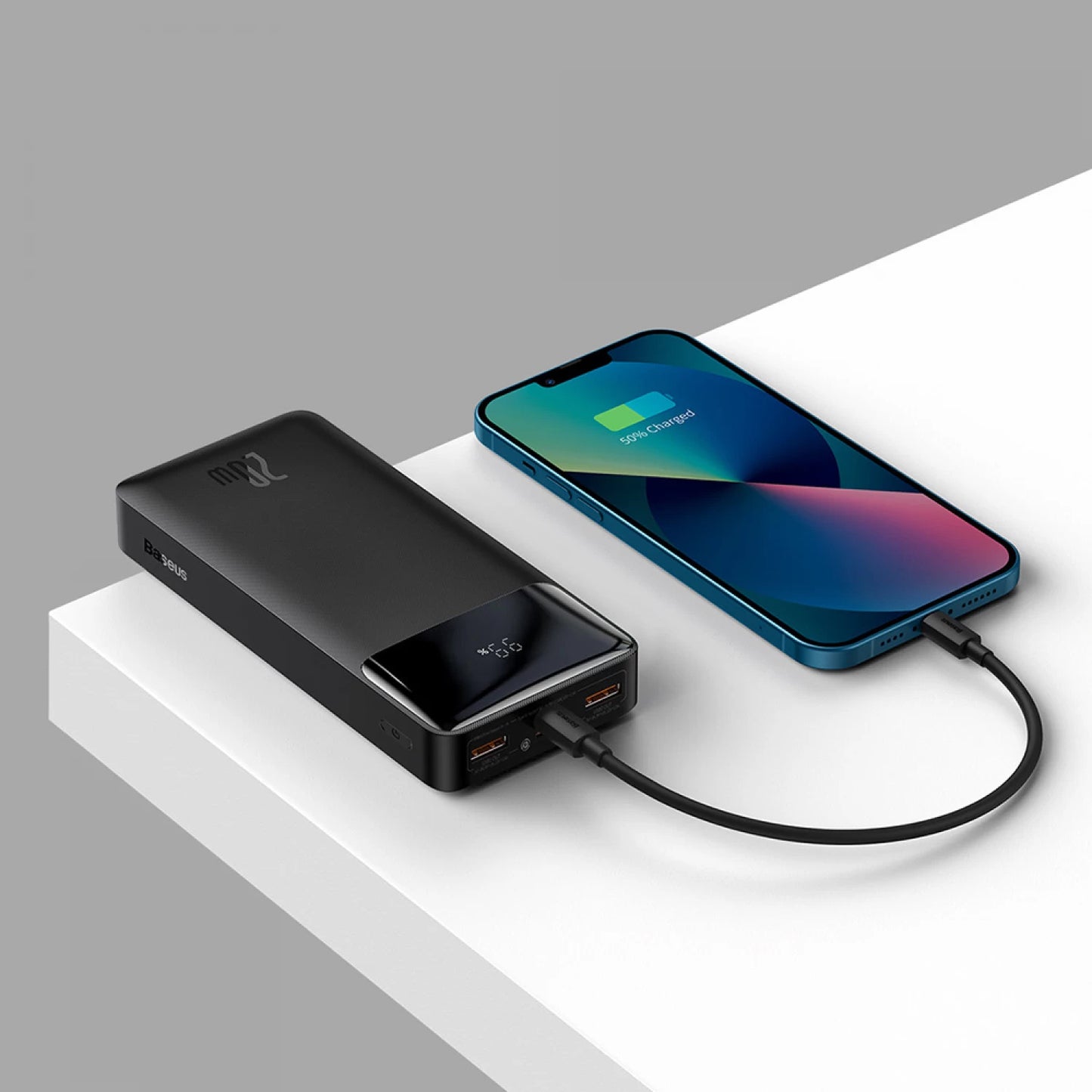 Batteria Esterna Baseus Bipow, 20000mAh, 20W, QC + PD, 1 x USB-C - 2 x USB-A, Nera PPBD050501