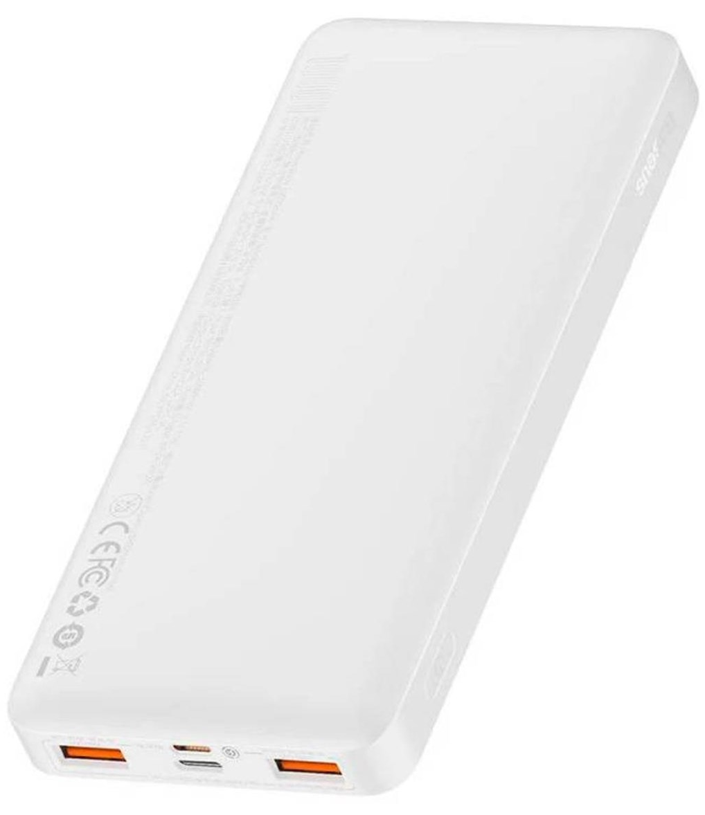 Batteria Esterna Baseus Bipow, 10000mAh, 20W, QC + PD, 1 x USB-C - 2 x USB-A, Bianca PPBD050502